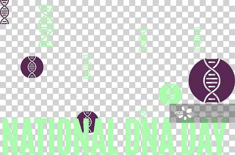 国家DNA日，4月25日假日概念图片素材