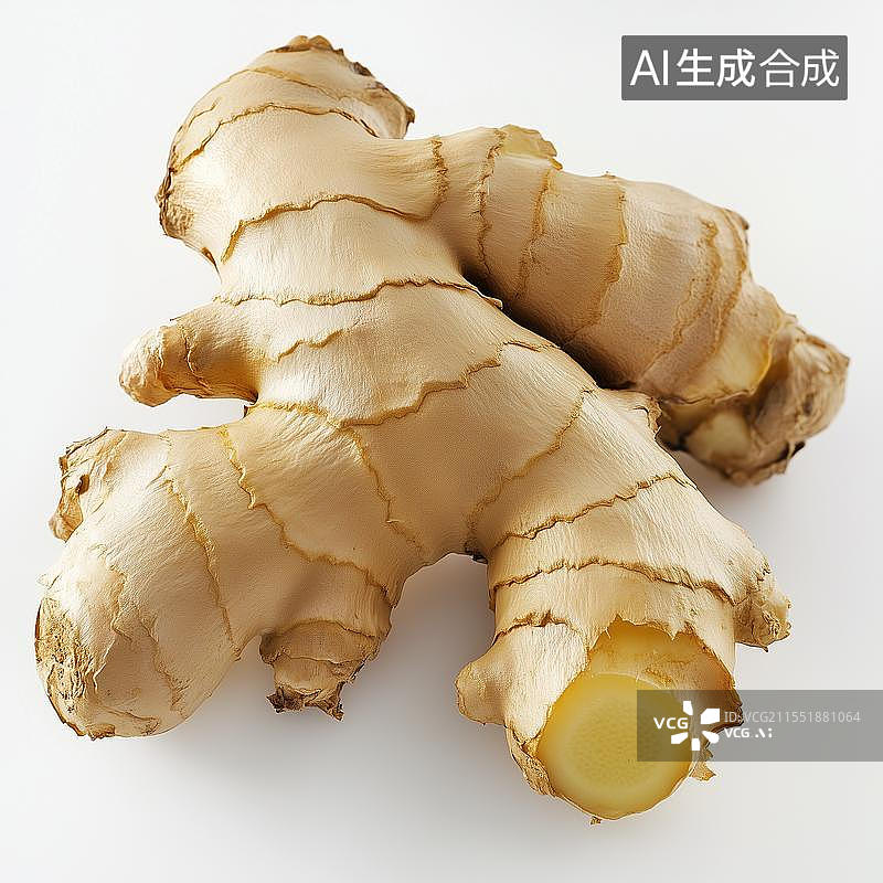 【AI数字艺术】中医中药材养生生姜黄姜图片素材