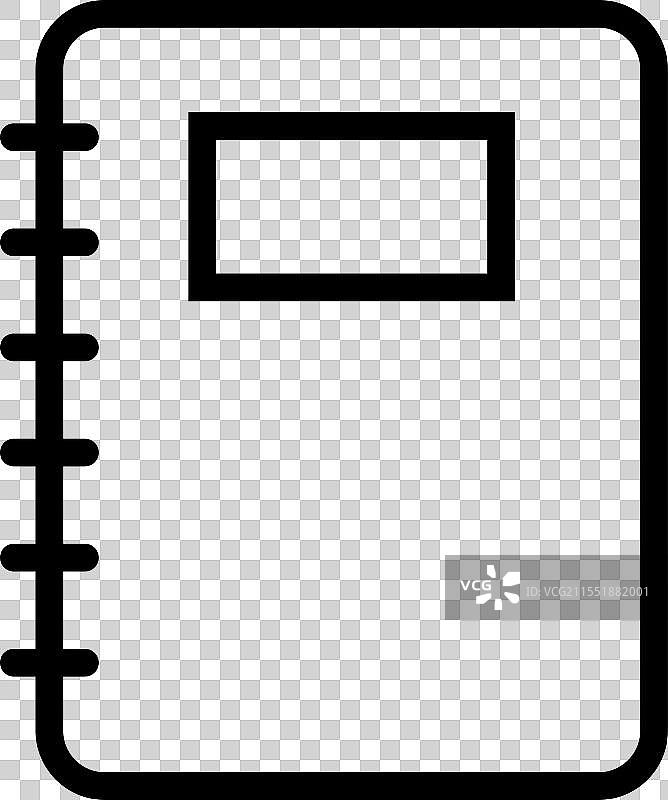 螺旋笔记本图标，纸张空白页符号，笔记图片素材