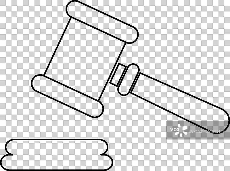 法官锤图标 法律 拍卖符号 锤子图片素材