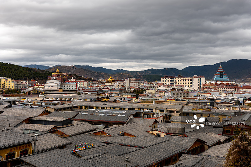 香格里拉独克宗古城图片素材