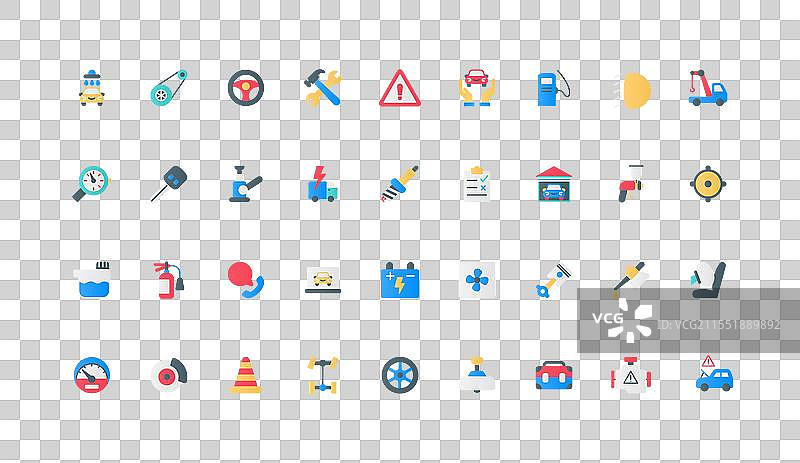汽车修理和汽车零件商店维护图片素材