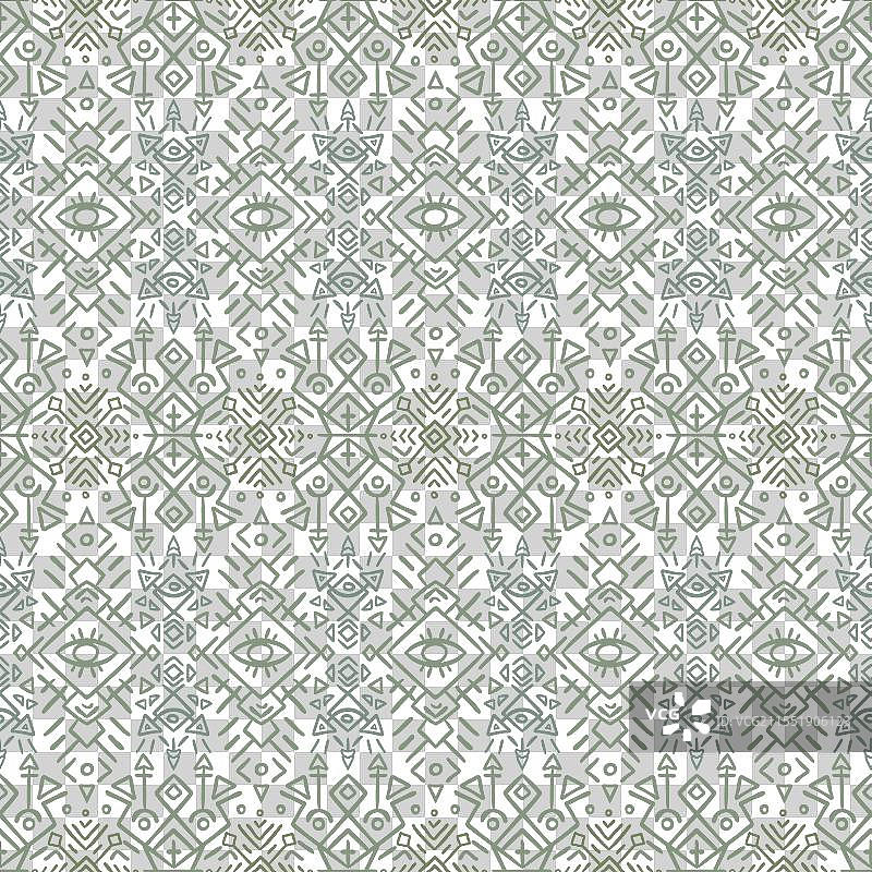 受启发的部落无缝图案图片素材