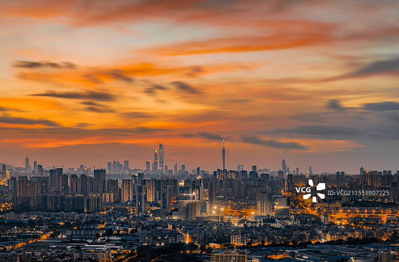 广州塔广州荔湾区朝霞壁纸图片素材