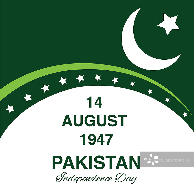 8月14日，巴基斯坦独立日快乐图片素材