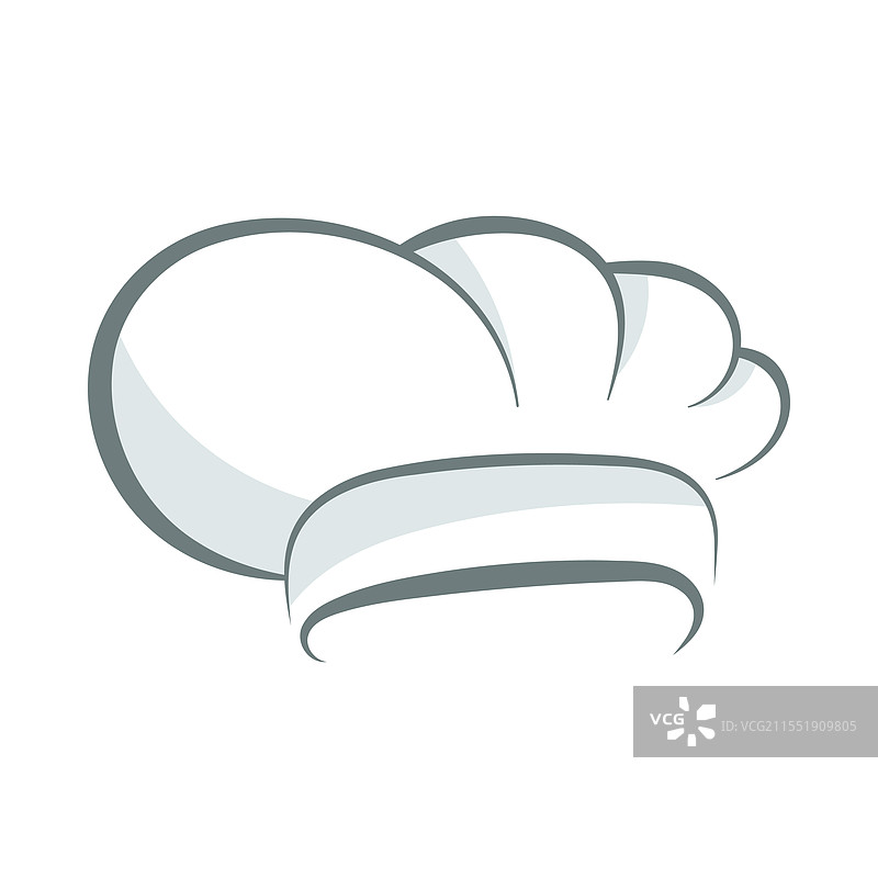 彩色厨师帽扁平图标图片素材