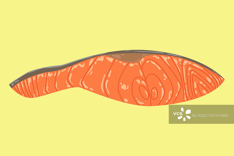 切好的红色三文鱼用于寿司菜单图片素材