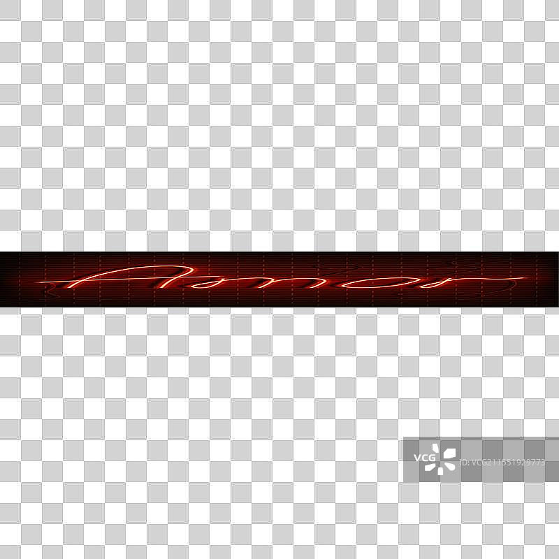 明亮的西班牙语和葡萄牙语霓虹字“爱”图片素材