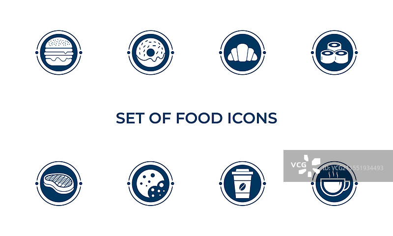 食品和饮料图标集图片素材