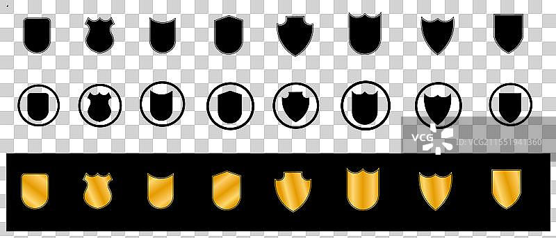 星星圆形图案集图片素材