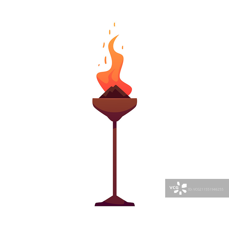 铁制火炬的图片素材