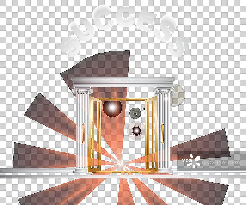 通往成功的门图片素材