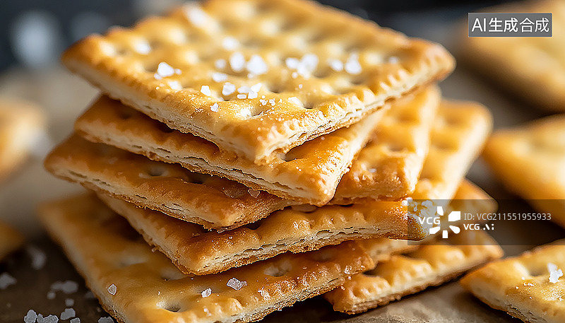 【AI数字艺术】苏打饼干小饼干图片素材