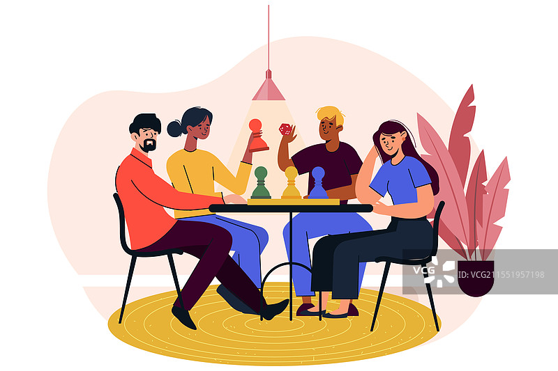 人们在玩飞行棋游戏图片素材