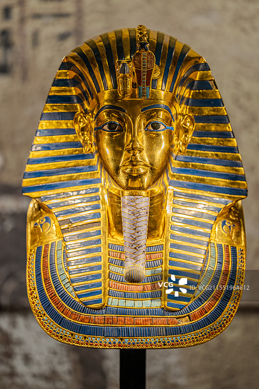图坦卡蒙黄金面具图片素材