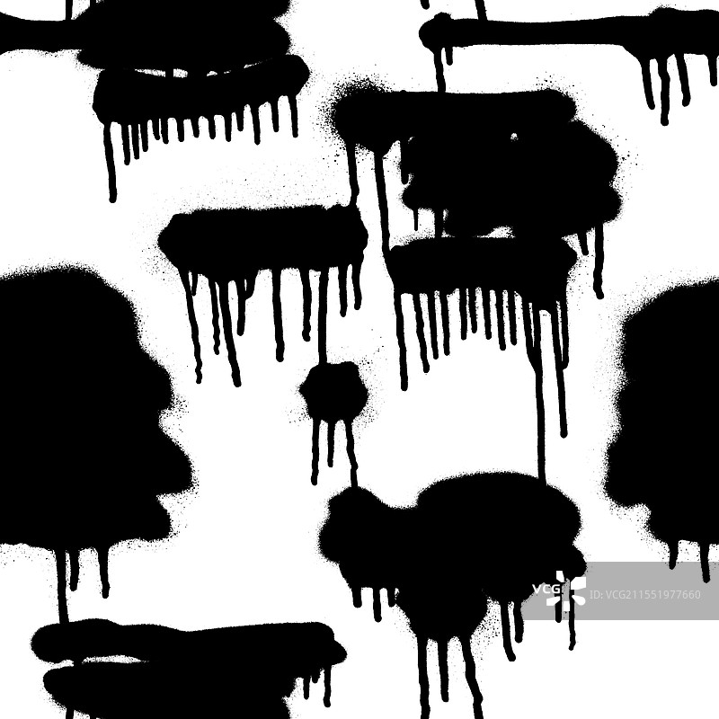 涂鸦喷漆无缝图案图片素材