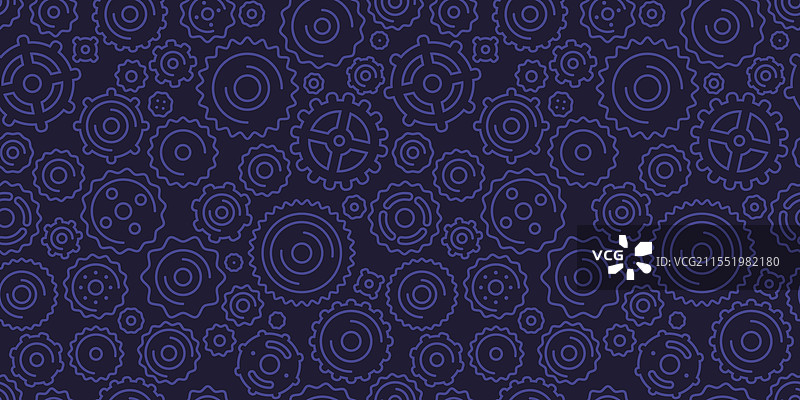 无缝背景与机械齿轮图片素材