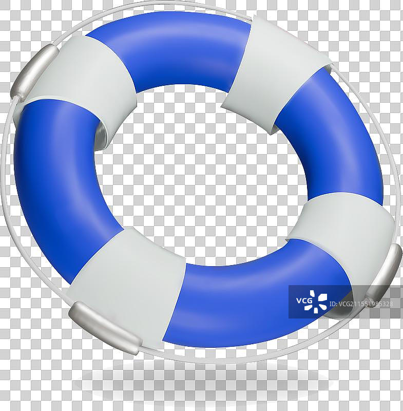 救生圈 3D 图标，独立的夏季假日图标图片素材