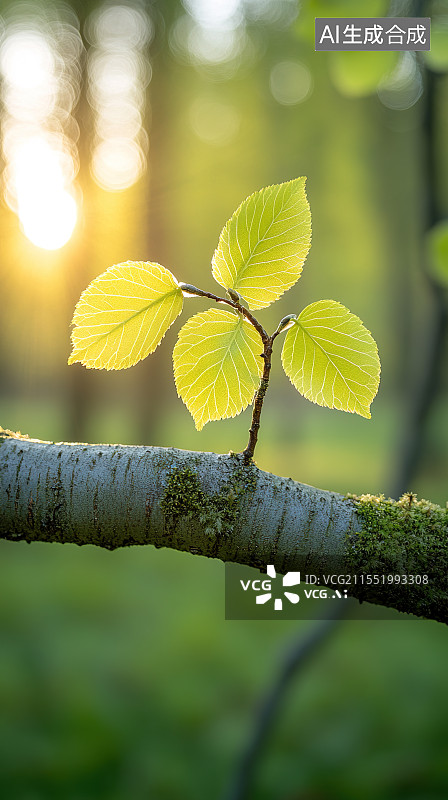 【AI数字艺术】绿意盎然的植物图片素材