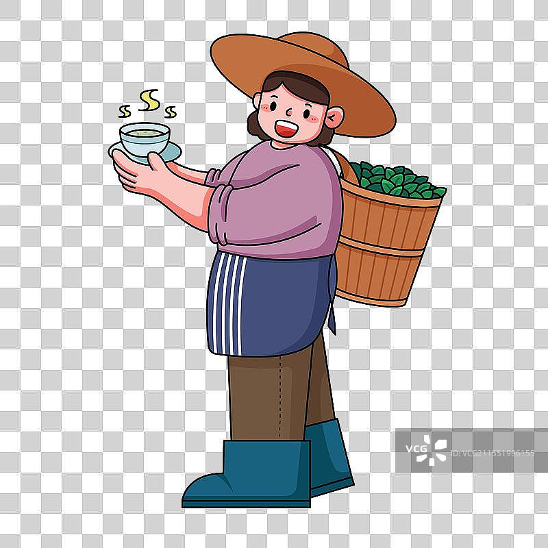 采茶姑娘图片素材