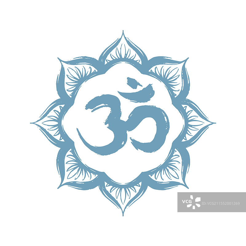 手绘的OM符号图片素材