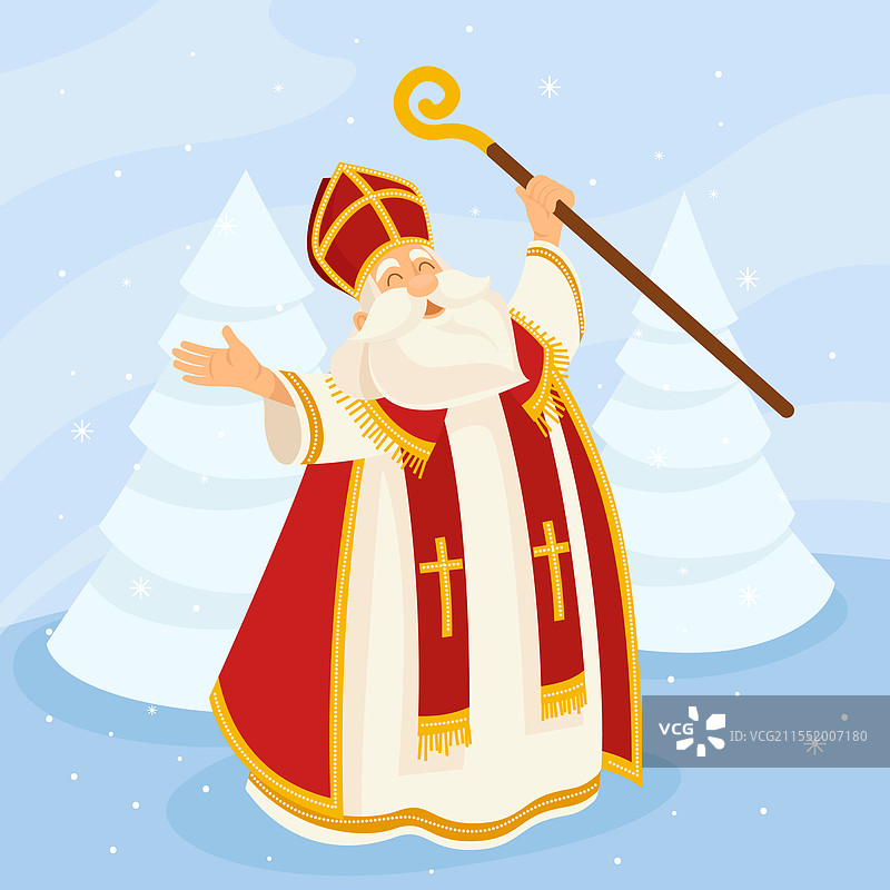 平面圣尼古拉斯图片素材