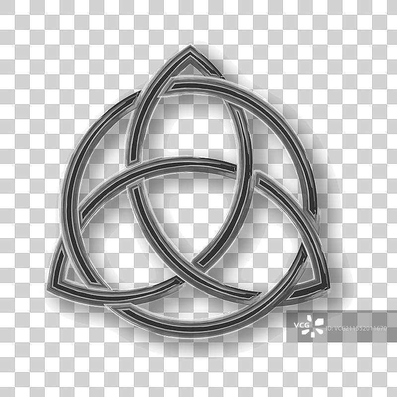 三角形几何标志三位一体结威卡教图片素材