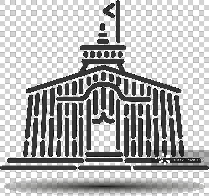 凯达纳特寺庙图标图片素材