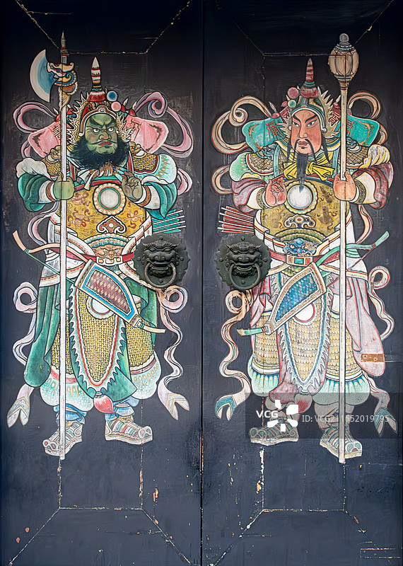 广州陈家祠门神图片素材