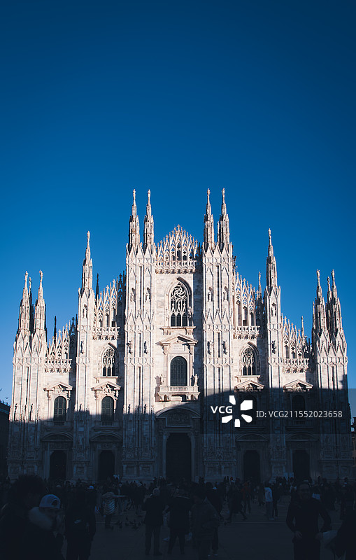 意大利米兰大教堂全景图片素材