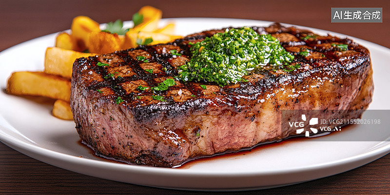 【AI数字艺术】美味牛排盛宴图片素材