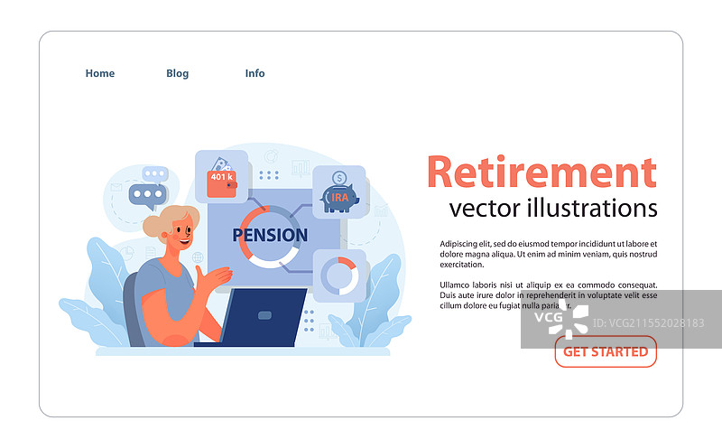 退休规划概念图片素材