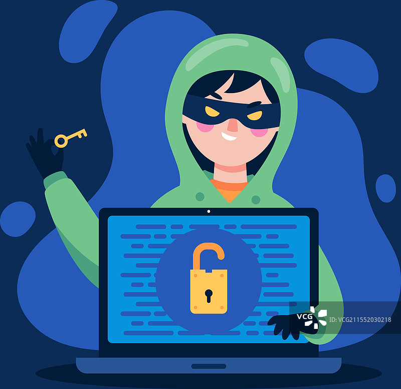 黑客活动概念图片素材