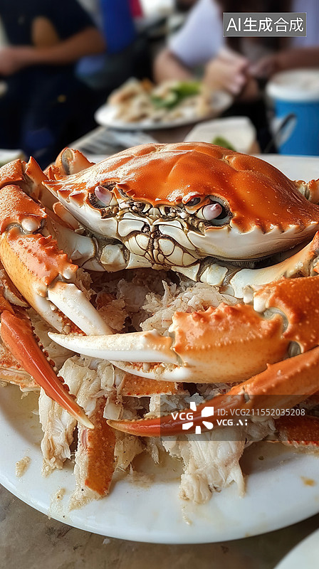 【AI数字艺术】美食食物螃蟹图片素材