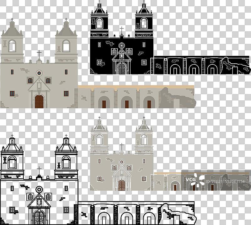 圣安东尼奥的使命教堂图片素材