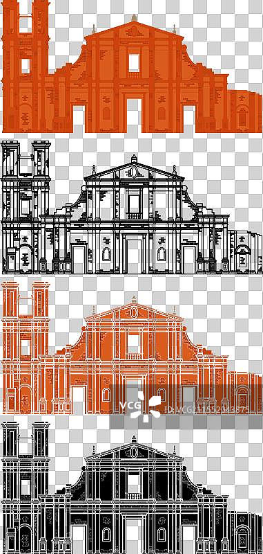 巴西的耶稣会传教士遗址图片素材