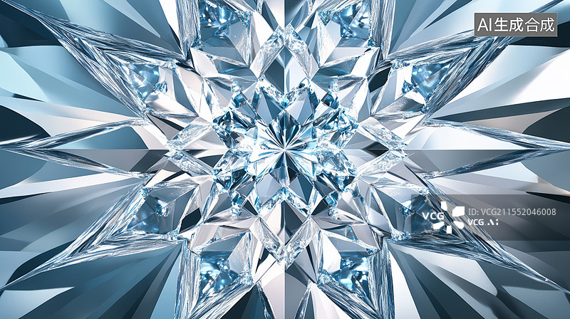 【AI数字艺术】闪亮钻石珠宝图片素材