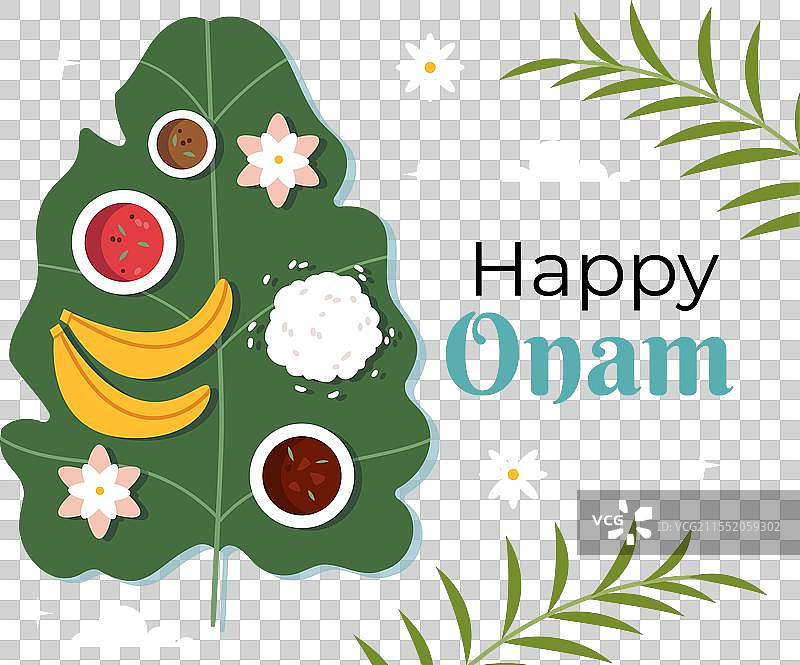 迪瓦利节的喀拉拉传统素食食品图片素材