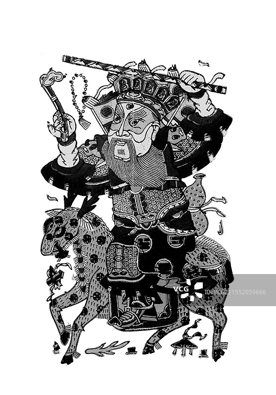 传统文化，非遗，木版年画，朱仙镇，铜锤换玉带图片素材