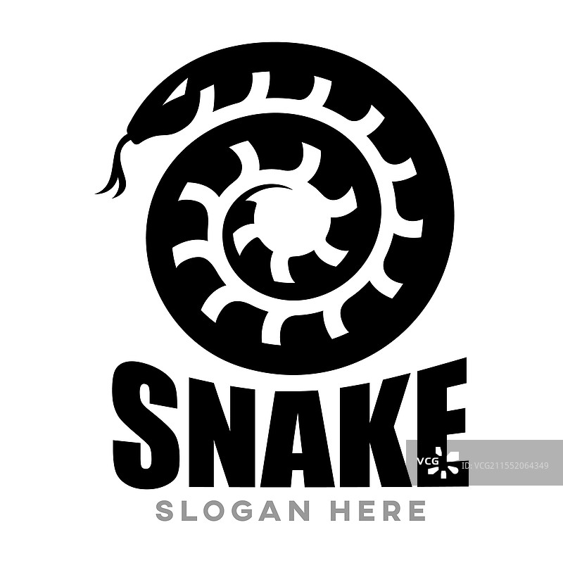 现代蛇形标志图片素材