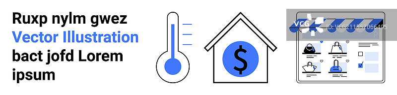温度测量房地产投资图片素材