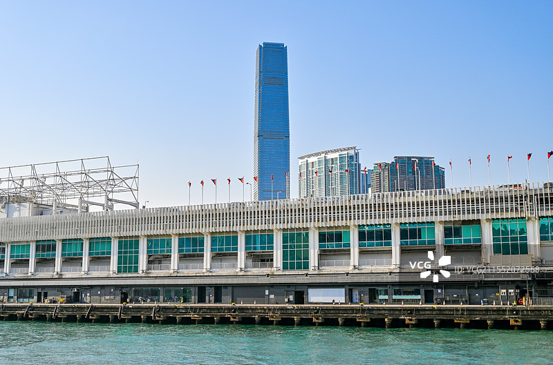 香港特别行政区维多利亚港中环九龙天星小轮图片素材