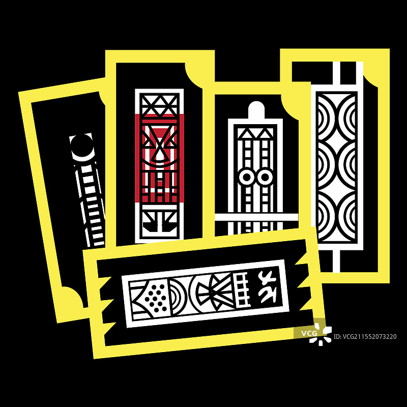 黑色背景上的切基纸牌游戏图片素材