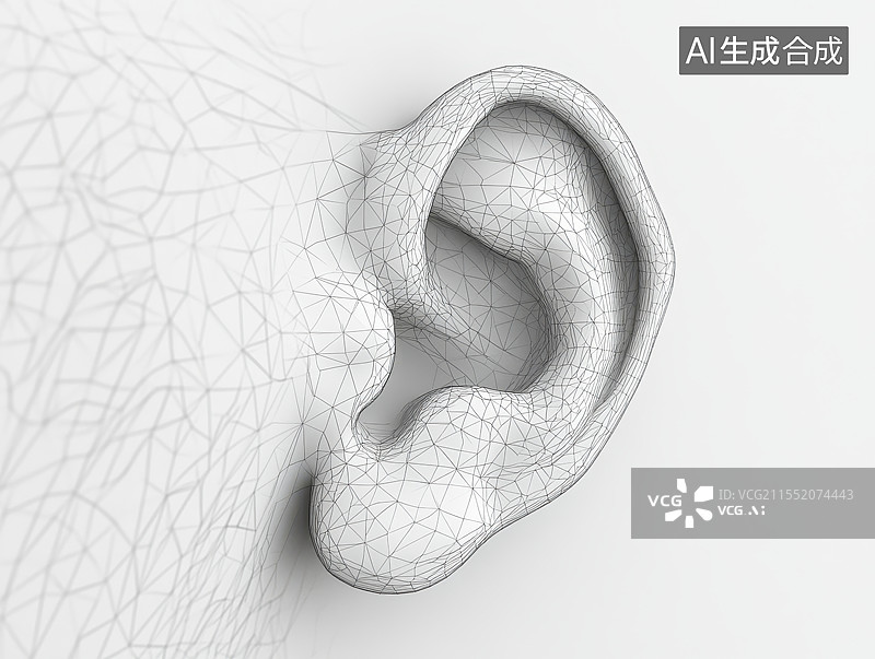【AI数字艺术】人类耳朵模型图片素材