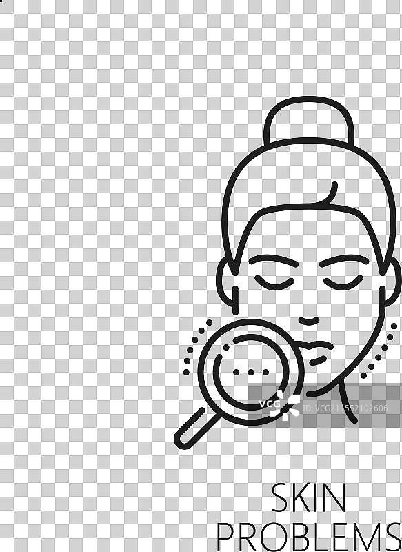 面部皮肤问题美塑疗法美容图标图片素材