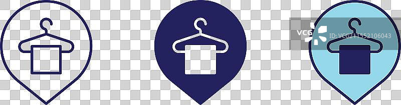 洗衣夹图标 - 导航套件图片素材