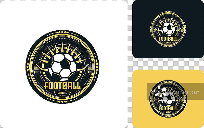 足球联赛体育标志设计模板图片素材