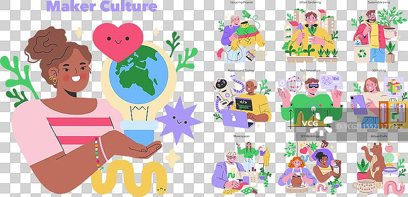 创客文化系列图片素材