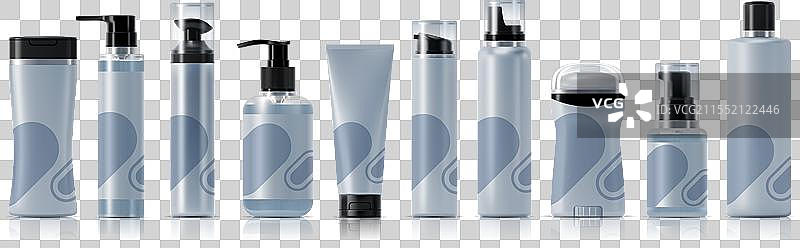 真实的化妆品包装模板用于产品图片素材