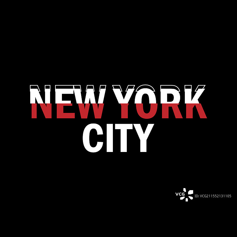 纽约市 - 字体T恤设计图片素材